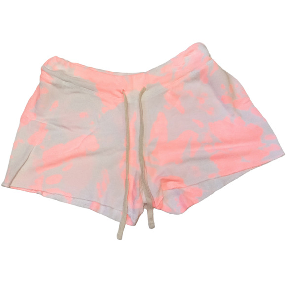 SUNDRY Shorts Womens Tie Dye Pink Lounge Drawstring Neoncore USA NEW - Picture 3 of 6